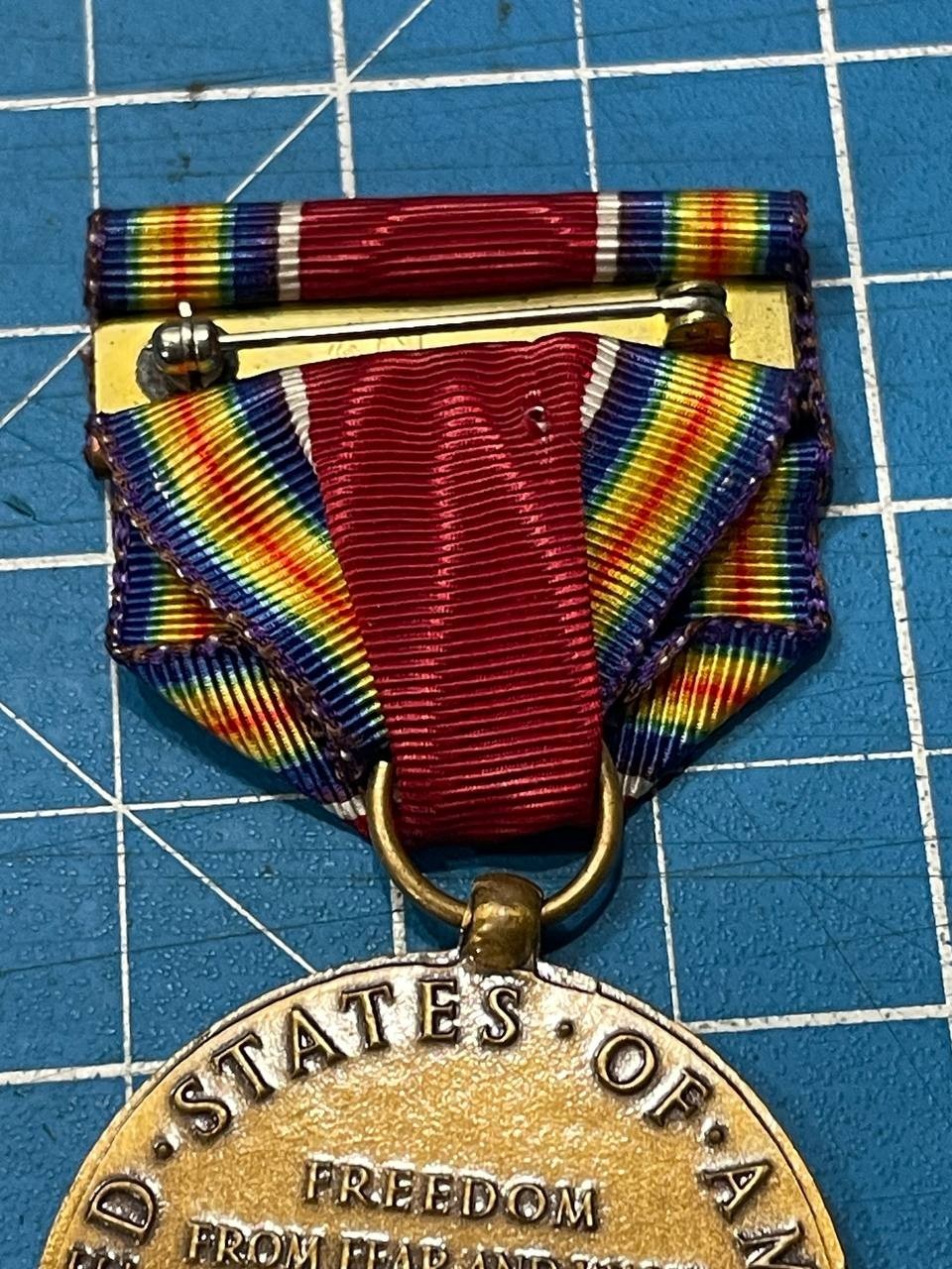 VTG World War II WW2 US Army Military 1941 – 1945 Campaign Service Victory Medal