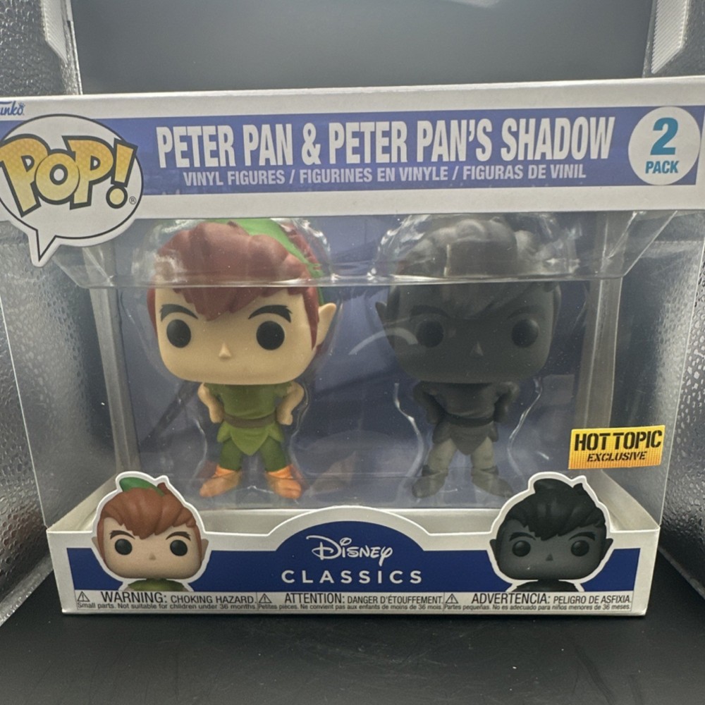 Funko Disney Peter Pan & Peter Pan's Shadow 2 Pack Hot Topic Exclusive 2023