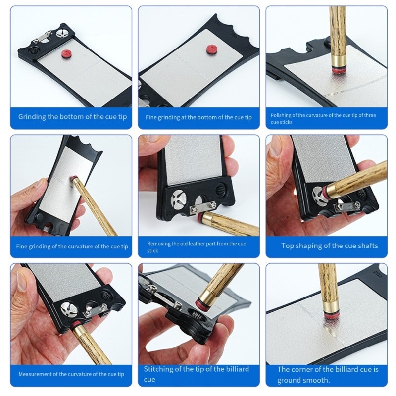 Cue Tip Shaper Pool Tip Shaper Multifunctional Cue Tip Repair Tool