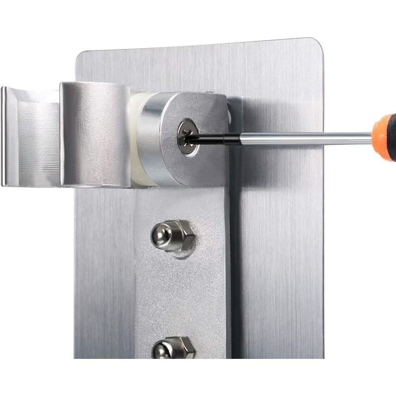 Shower Head Holder Bracket Adjustable Mounting Strong Adhesive Hooks Wall Mount
