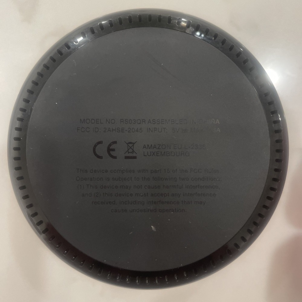 Amazon Echo Dot 2nd Generation Smart Speaker - Black - NO POWER CORD