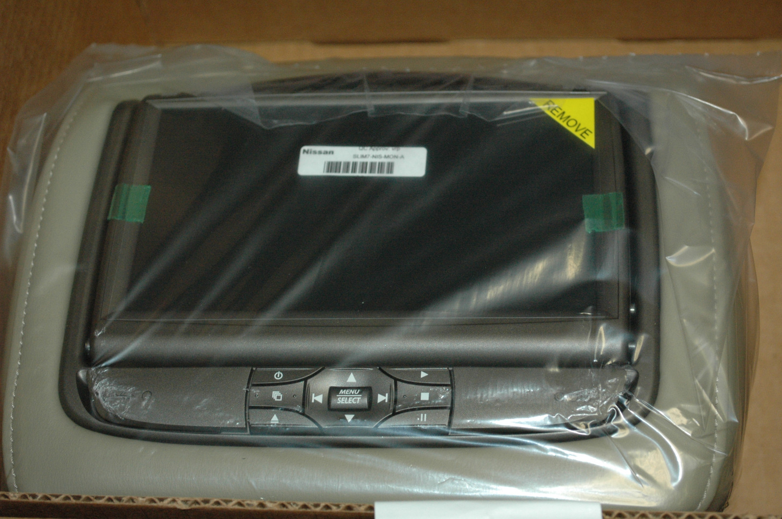 Authentic Nissan Headrest DVD Beige leather Murano  999U8-CV001 2009-2015