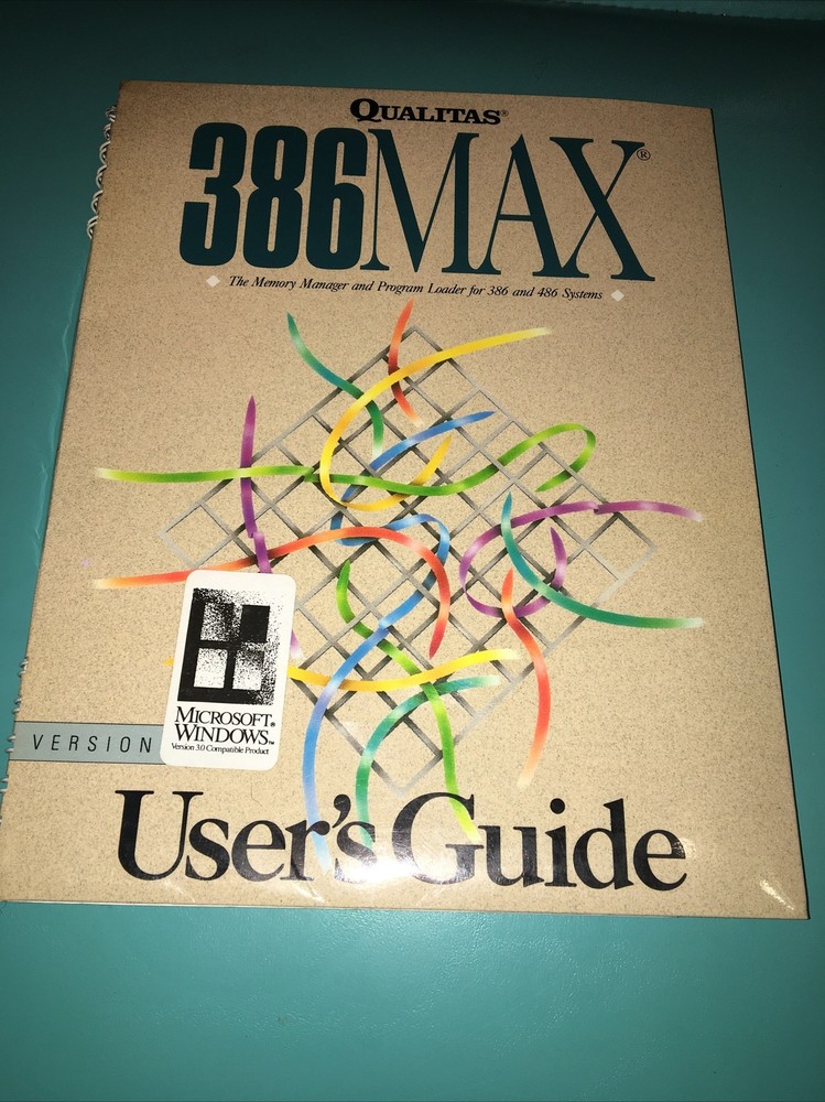 Microsoft Windows 386 Qualitas Version 1990 Used