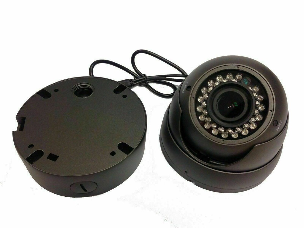CCTV Security Dome Camera Mounting Junction Box (Charcoal)