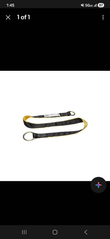 Werner A111006  D Ring Strap 6 ft Heavy Duty Web Anchor Strap   NEW SEALED