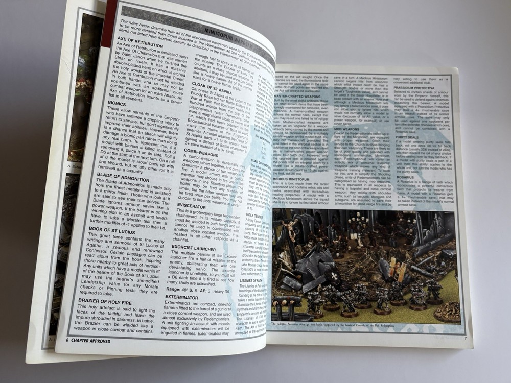 Warhammer 40K Chapter Approved Games Workshop 2001