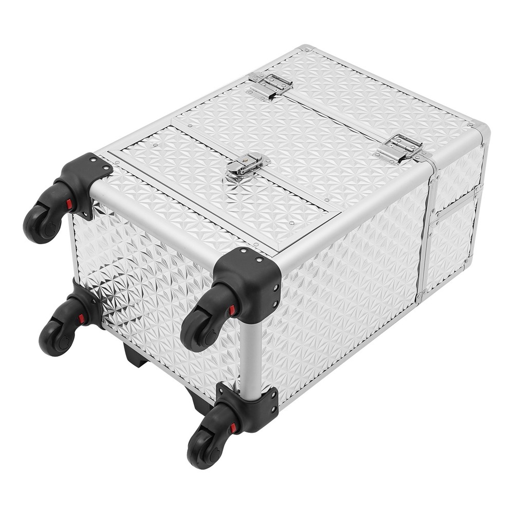 Rolling Makeup Case, Makeup Case, Makeup Case with 4 Universal Wheels