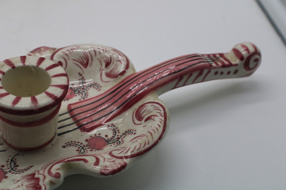 Cello Shaped Ceramic Taper Holder