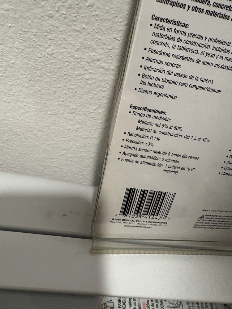 GENERAL Brand Pin-Type LED Moisture Meter MMD4E