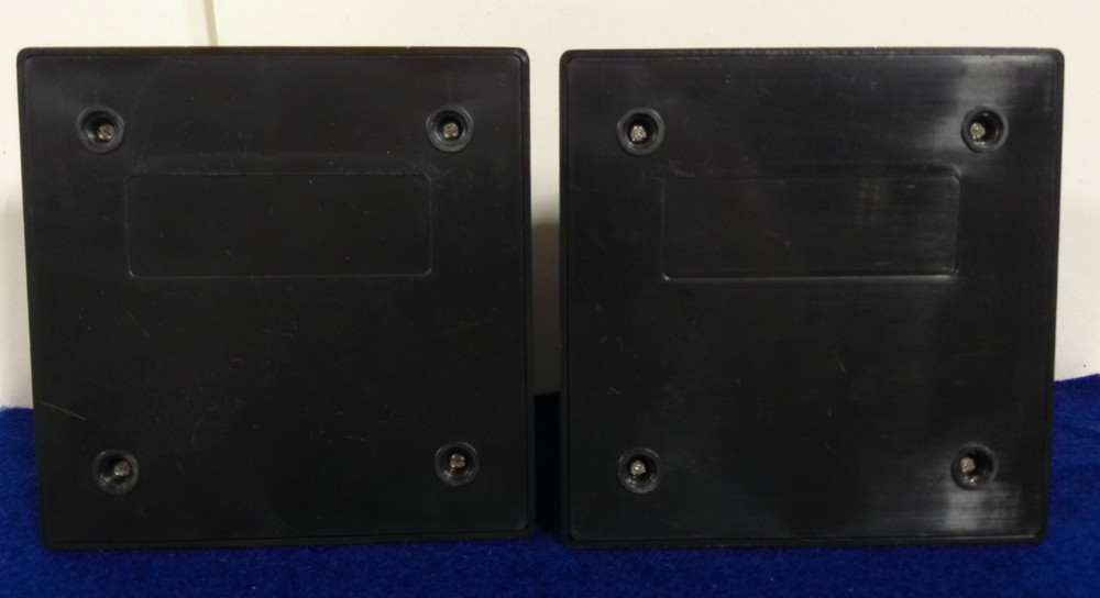 2 Solar Power Black Small Spinning Display Turntables