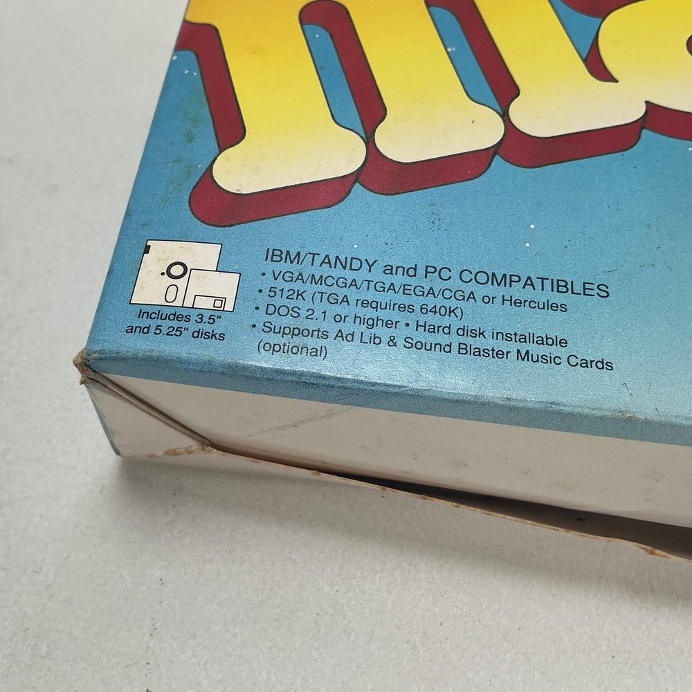 Math Blaster Plus Vintage Computer Software by Davidson for IBM/Tandy Campatible