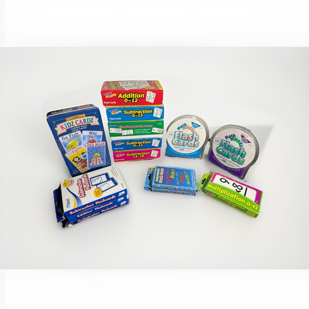 Math Wheel Flash Card Bundle Addition Subtraction Multiplication Division