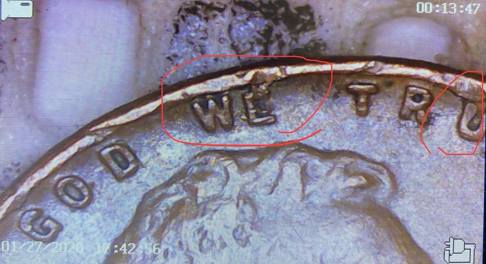 Lincoln 1945 Wheat Penny, DDO/DDR, Multiple Errors.