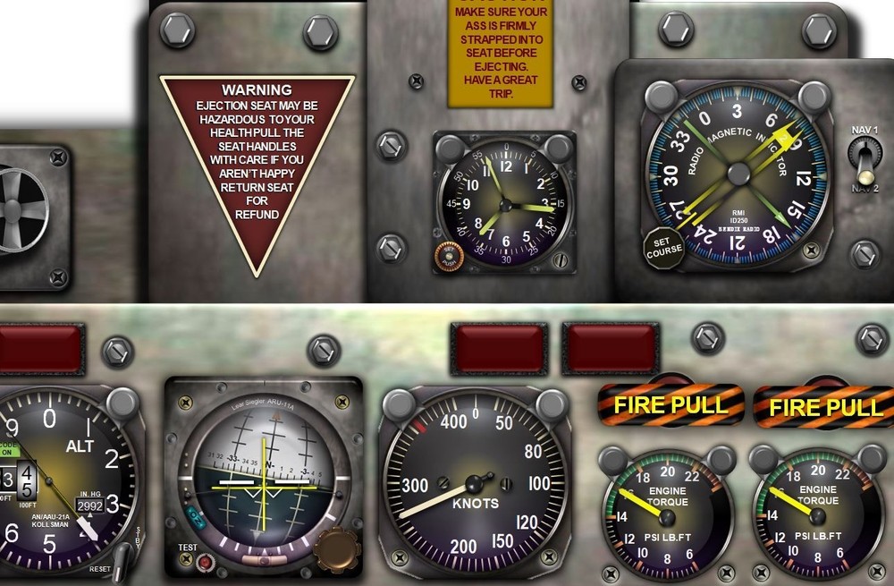 OV10 BRONCO COCKPIT instrument panel CDkit