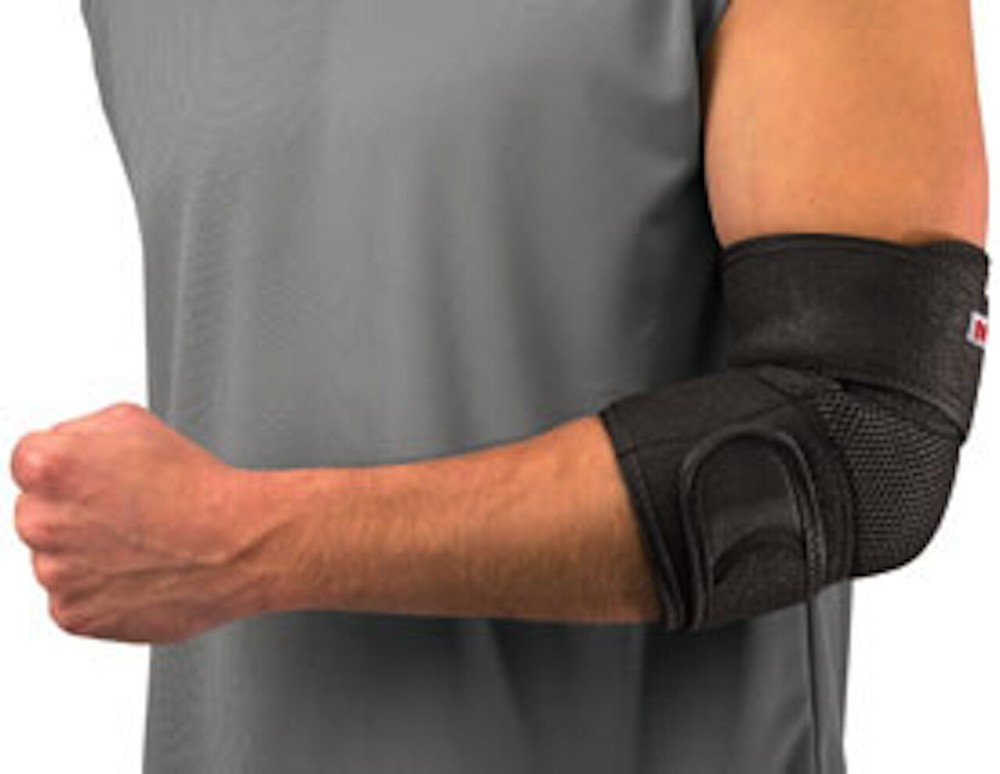 Mueller Adjustable Elbow Support Moderate support Adjustable OSFM, Slip-on Black