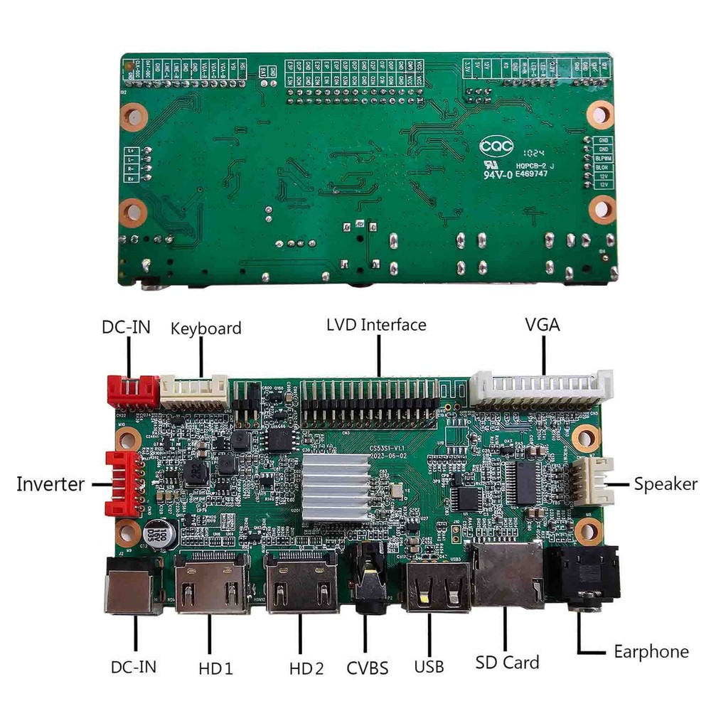 HD USB AV LCD Controller Board For 28inch 1920x360DV280FBM-NB0 LCD Screen