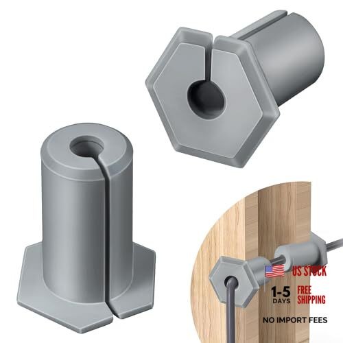 2 PCS Cable Routing Kit Compatible with Starlink Ethernet Cable Rubber Grey
