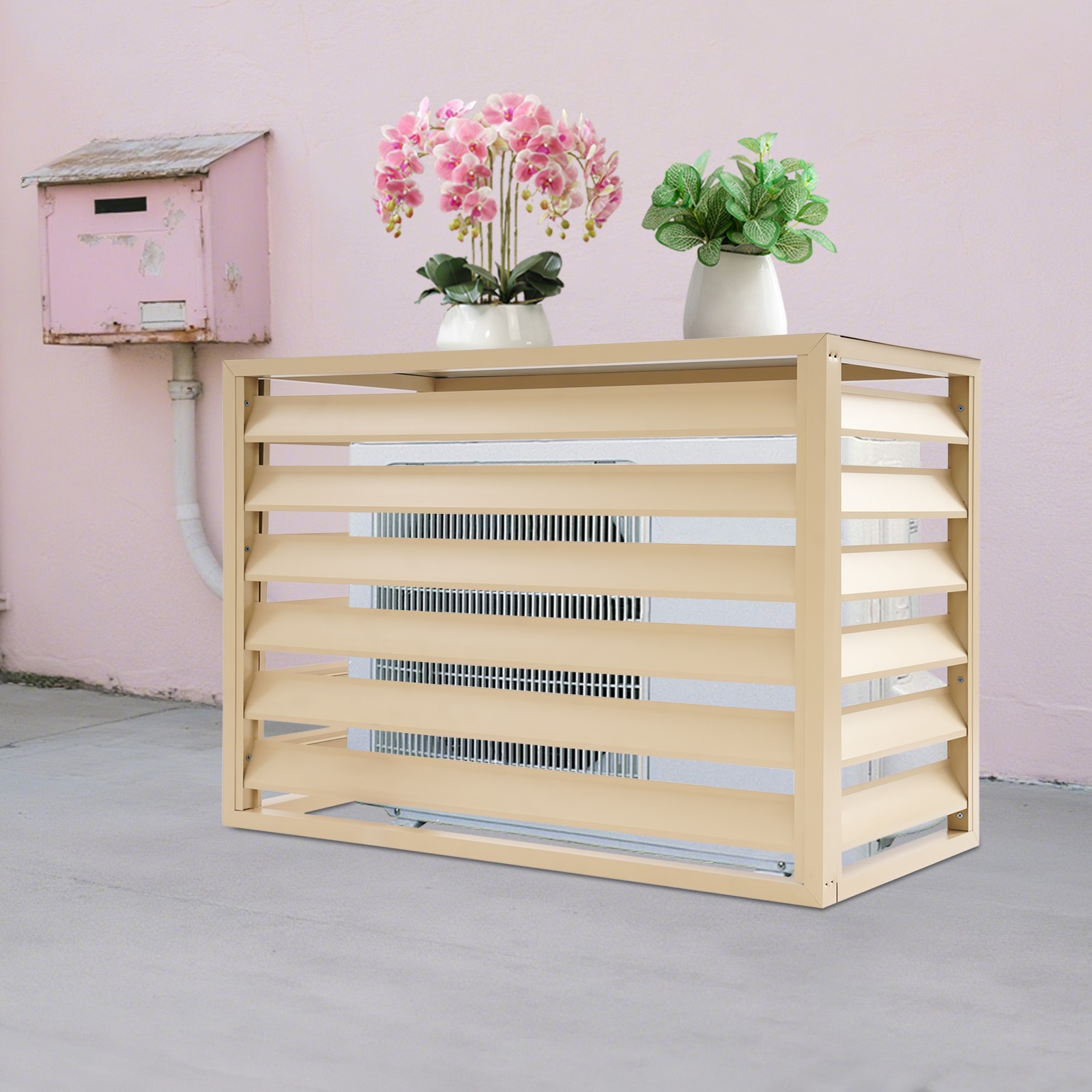 Air Conditioner Fence Screen Privacy Fence Air Conditioning Cover 100*50*70cm