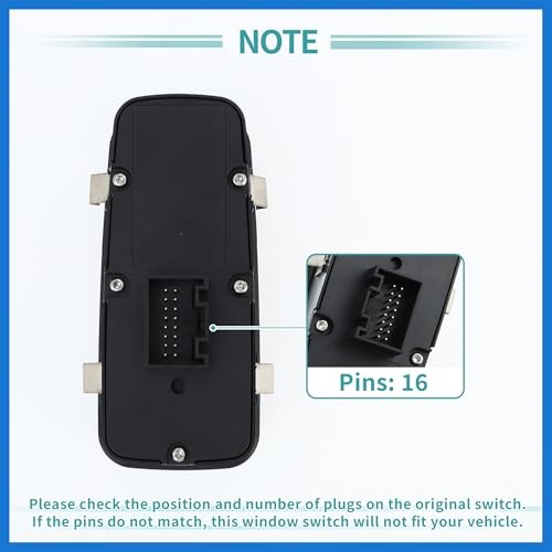 Front Left Driver Side Power Window Switch Window Control Switch Fit for