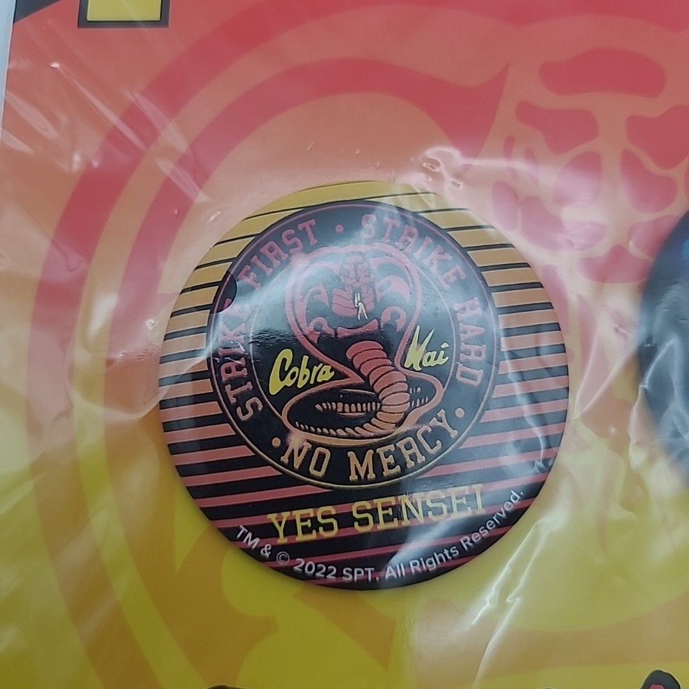 Cobra Kai Retro Button Set Lootcrate 2022