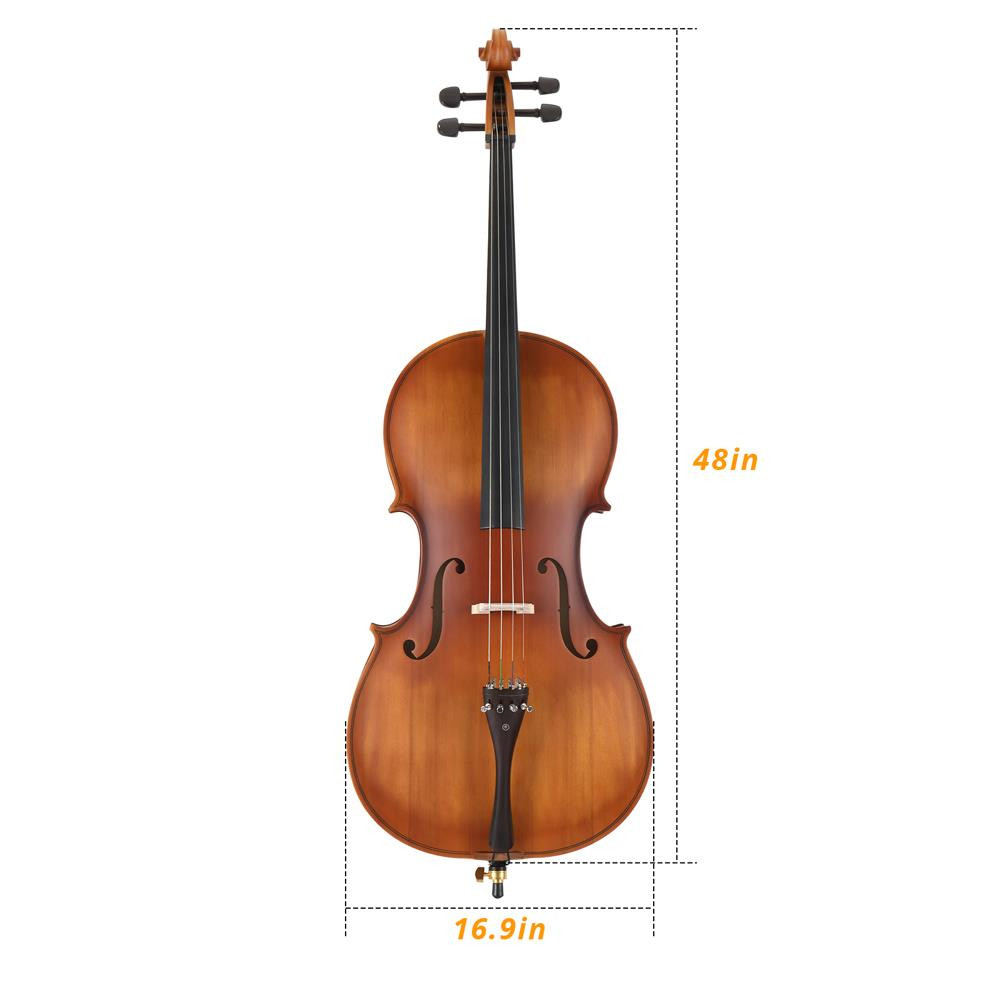 MOTOOS 4/4 Spruce panel maple back panel cello antique matte