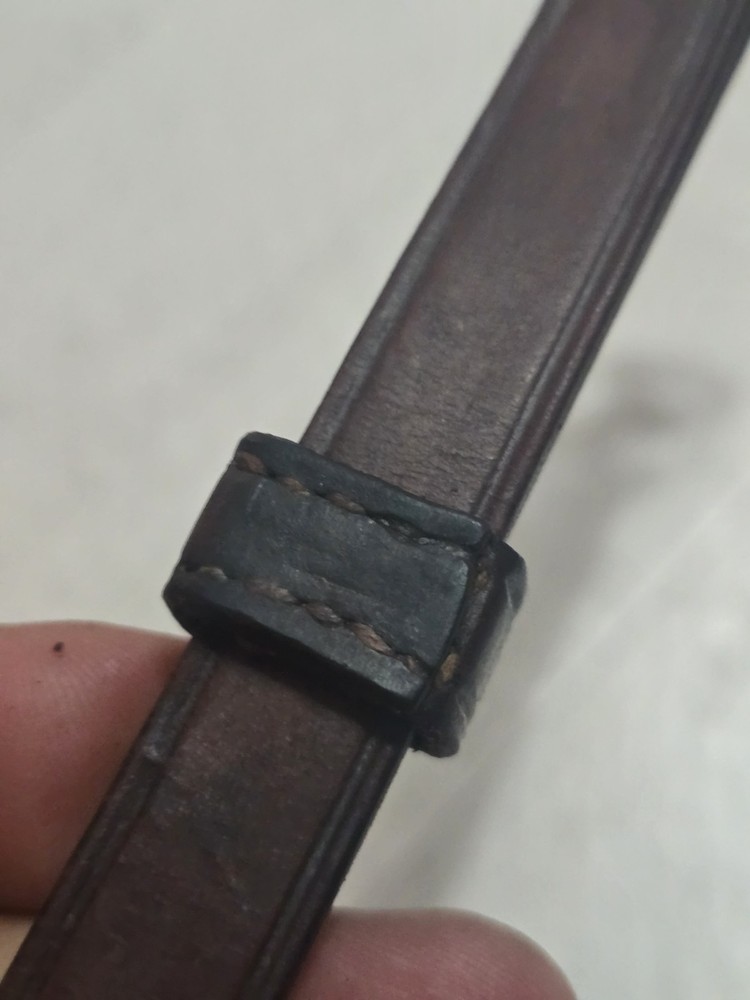 US Cavalry M1917 Leather Canteen Strap. Very Nice.