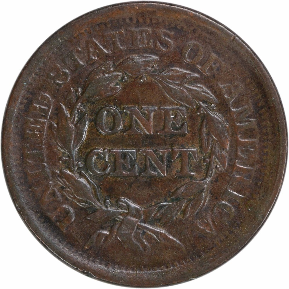1852 Large Cent EF Uncertified #1034