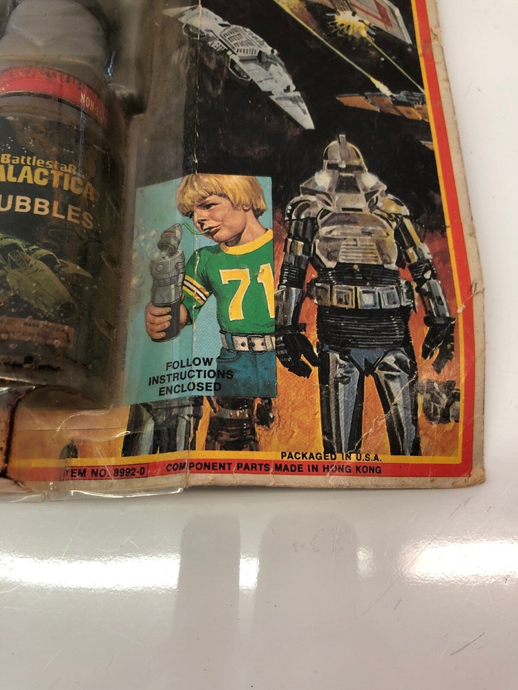 RARE 1978 Battlestar Galactica Cylon bubble machine still sealed DOES NOT WORK