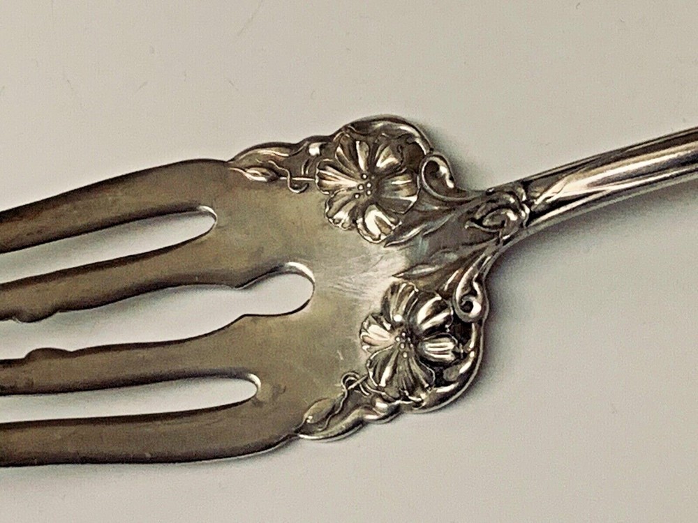 LARGE SILVER PLATE 8 1/2 INCHE FORK