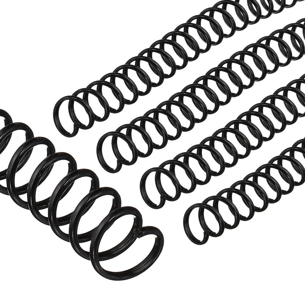 10mm3/8" Plastic Spiral Binding Coils 20 Pcs Binding Spirals 75 Sheet Capacit...