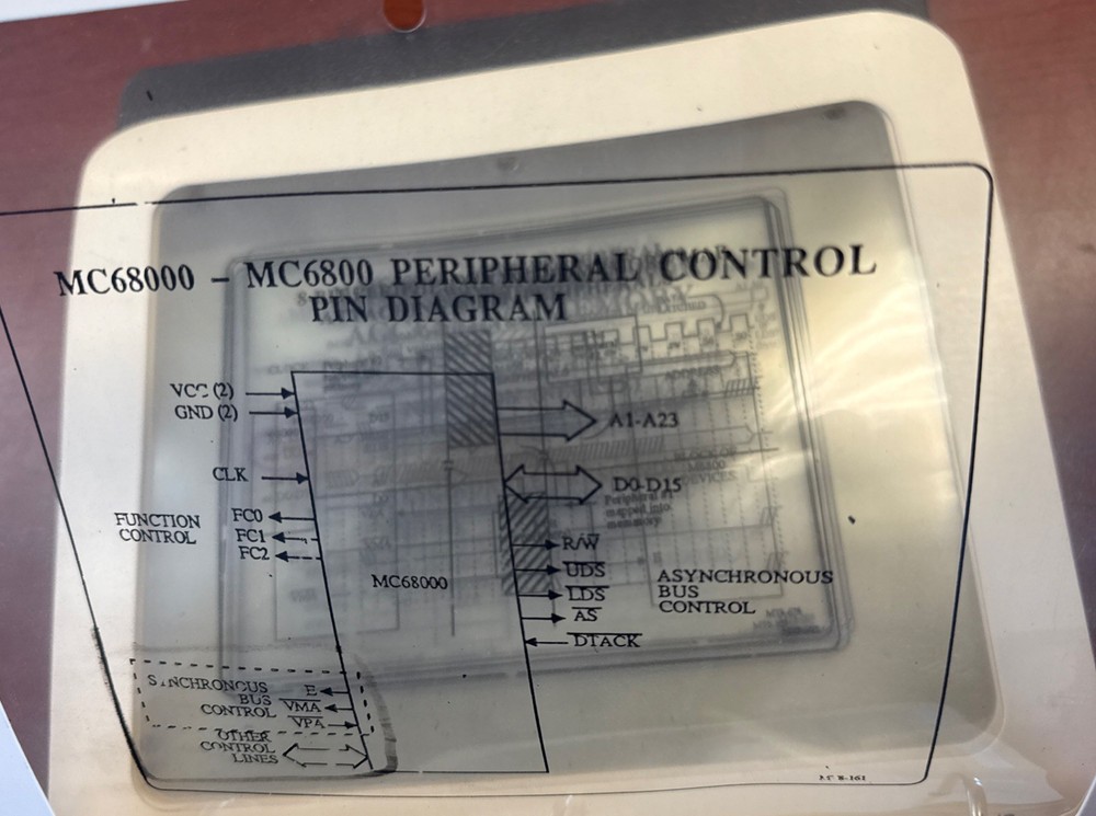 MC68000 Footprint Data System - See Pictures