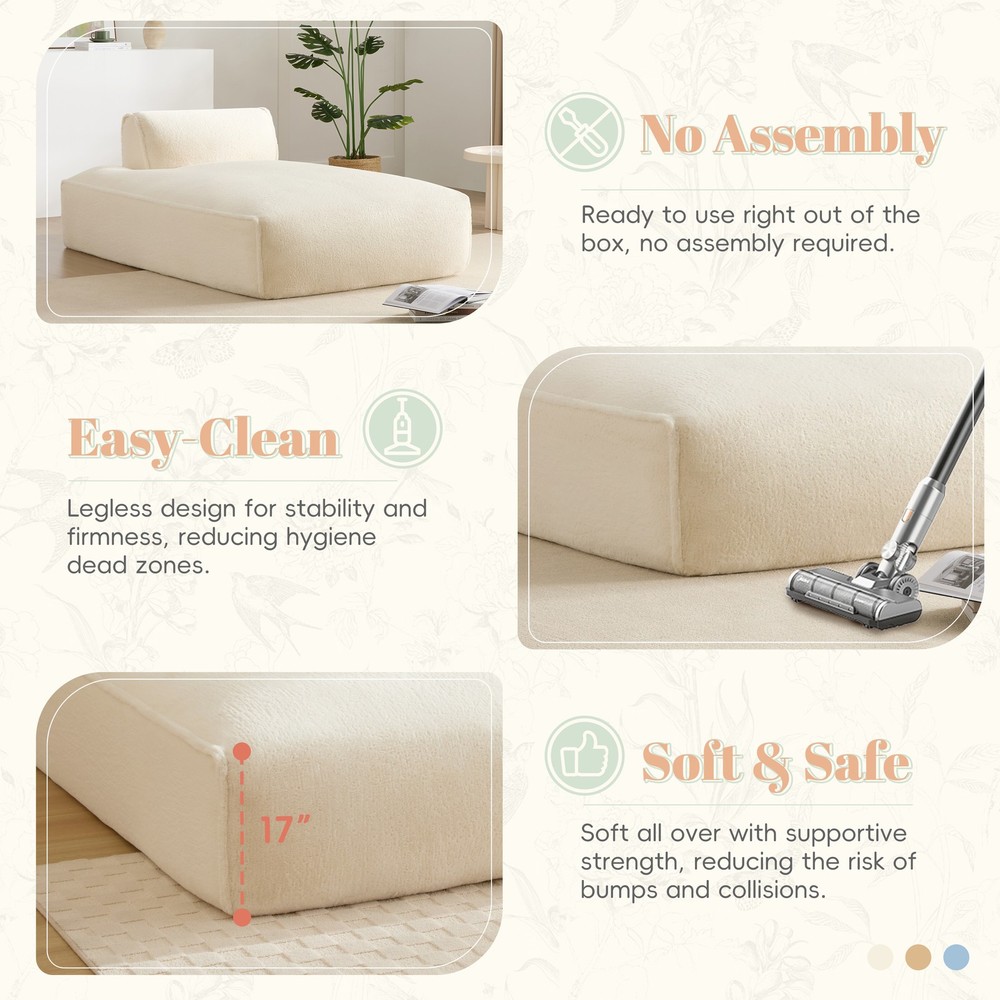 72"Oversized Modular Sofa,Fully Compressed,Left-handed face,Spacious Foam-Fille