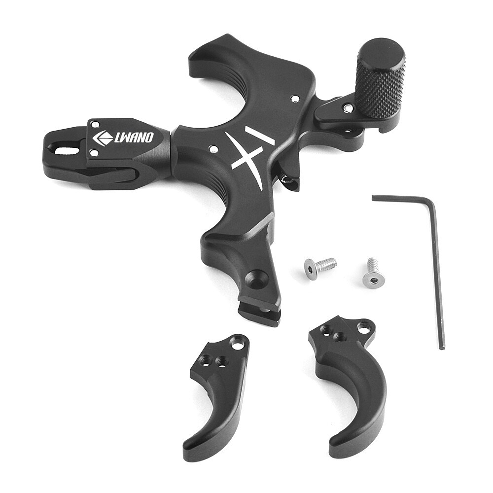 Archery Release Aids 3 4 Finger Thumb Trigger Caliper Grip Compound Bow Hunting