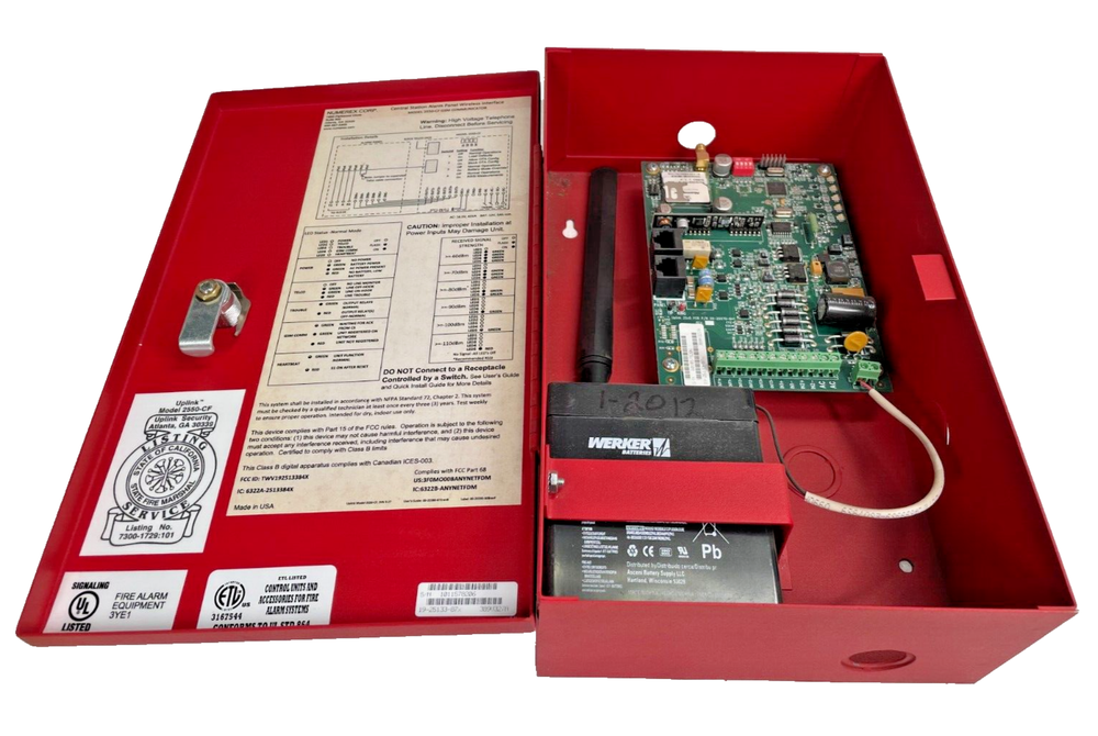 UPLINK 2550-CF Central Station Alarm Panel Wireless Interface GSM Communicator