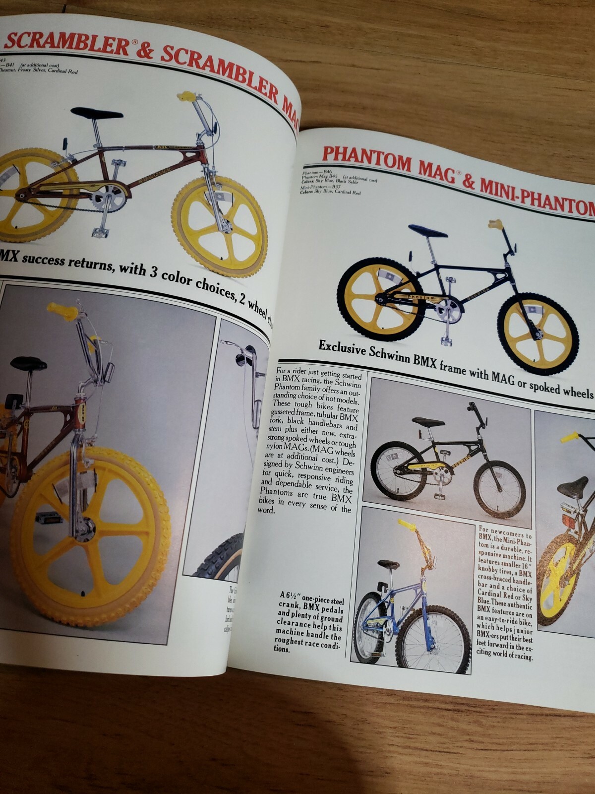 Vintage 1981 Schwinn Bicycle Catalog road BMX scrambler sting predator