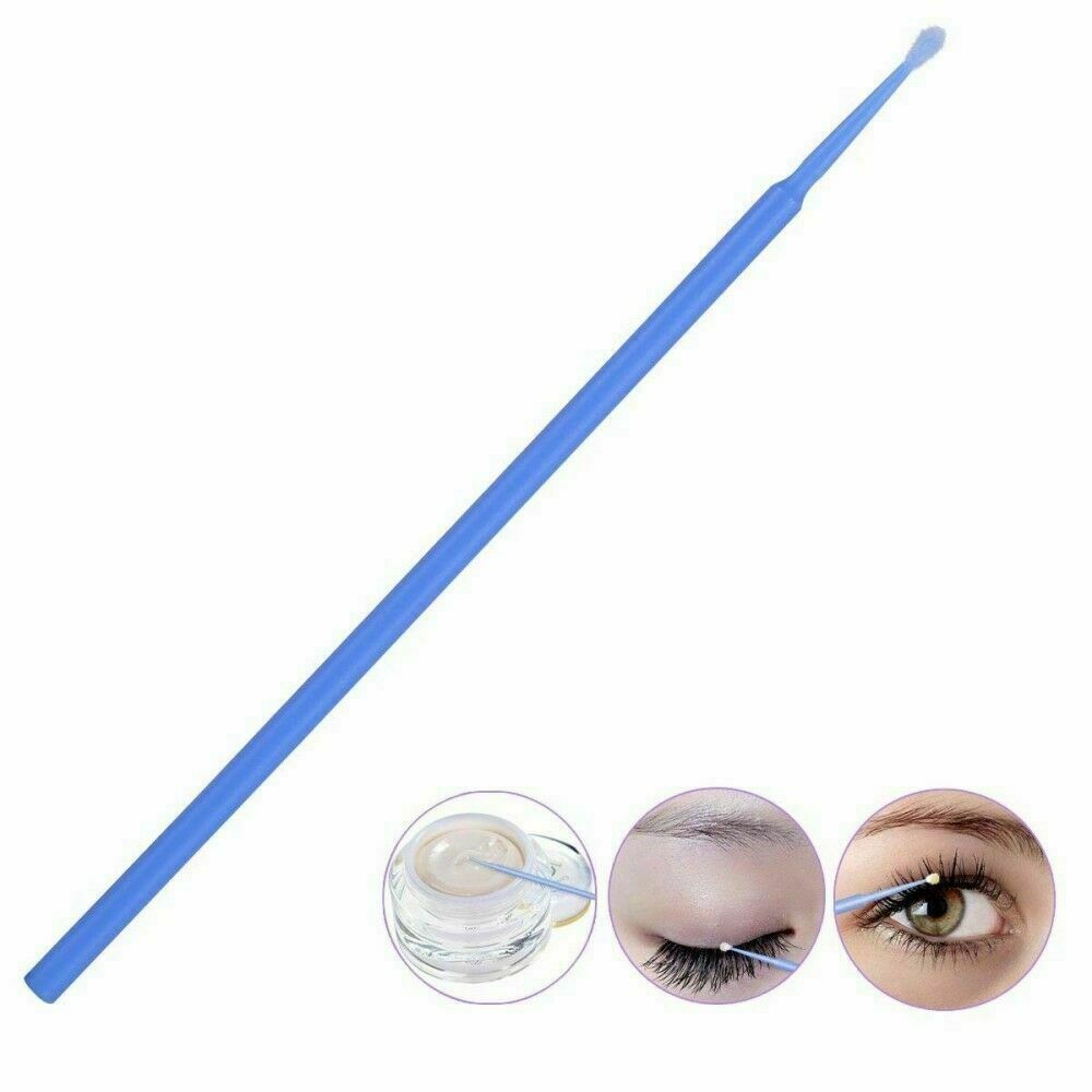 Dental Micro Brush Disposable Tooth Applicators Makeup Tools Blue Regular 100Pcs