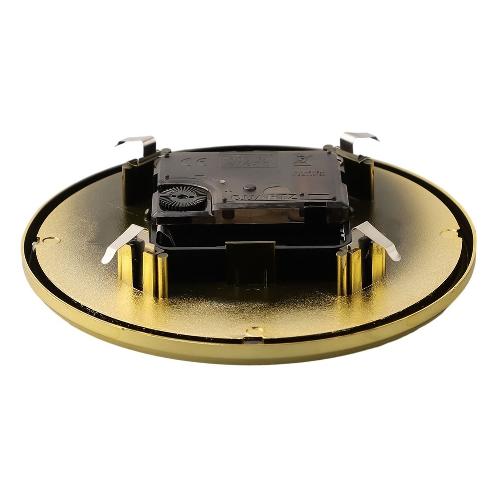 Compact 130MM Quartz Clock Insert with Gold Arabic Numerals DIY or Replacement