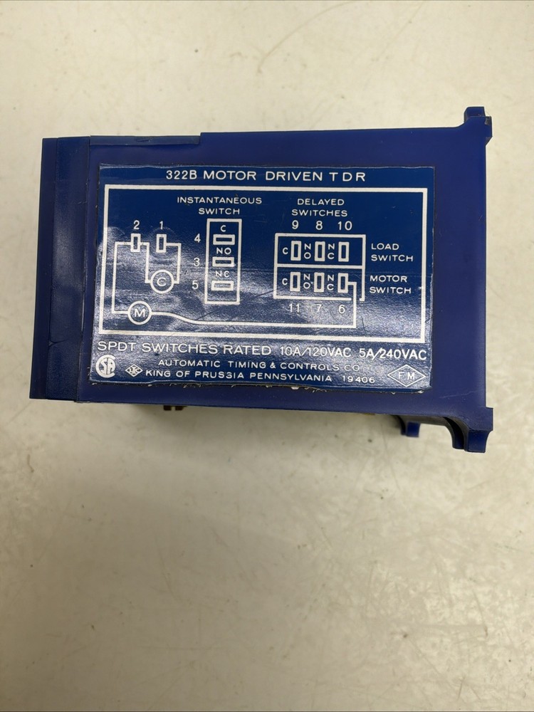 ATC Motor Driven Timer Hours 120V 322B NEW