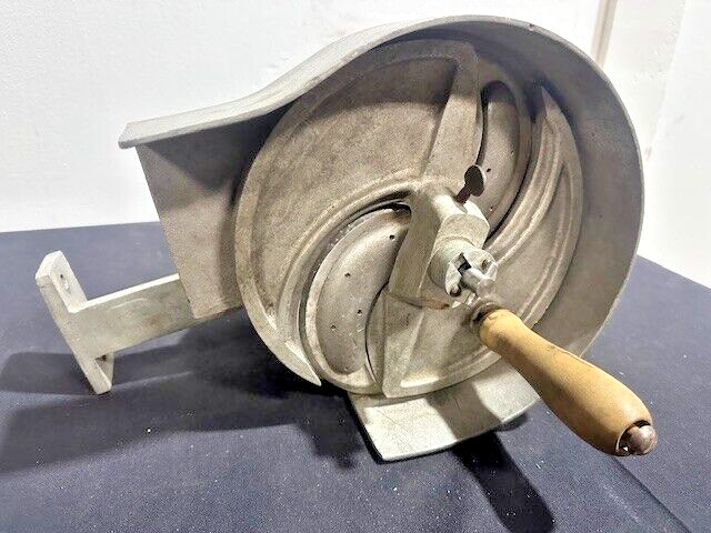 "THE SLICE CHIEF" BASE MOUNTED MANUAL VEGETABLE SLICER + ADJUSTABLE BLADE