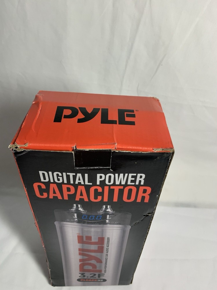Pyle 3.2 Farad Digital Power Capacitor High Performance Car Audio Accessory