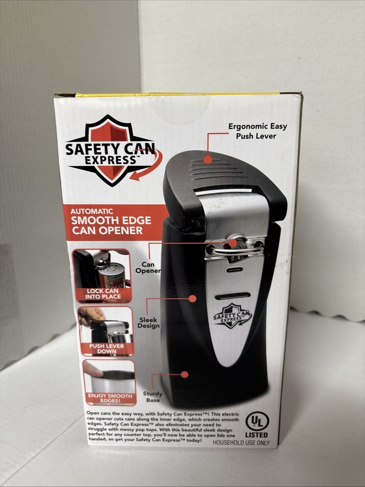 Safety Can Express Smooth Edge automatic Can Opener NEW Bulbhead
