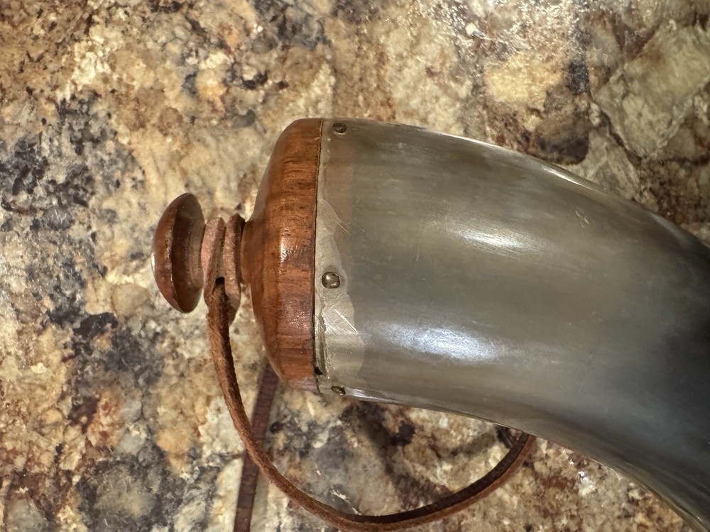Gun Powder Horn Muzzleloader Reenactment Mountain Man Rendezvous Ammo