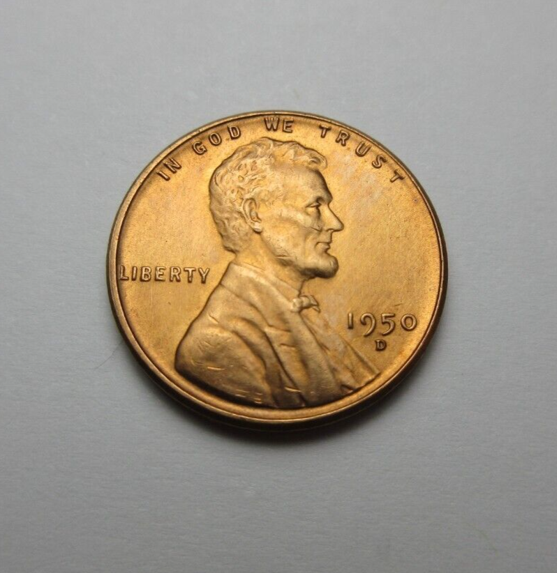 1950-D Lincoln Wheat Cent ** Brilliant Uncirculated