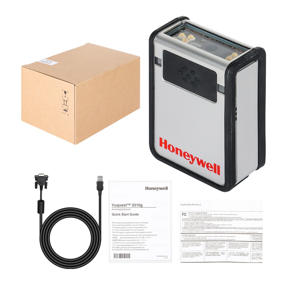 Honeywell Barcode Scanner Reader 1D/2D LED 3310G-4-INT USB Cable Fixed Handsfree