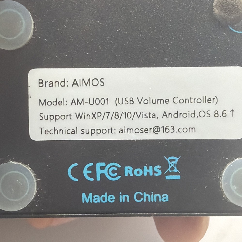 AIMOS AM-U001USB USB Volume Controller Audio Volume Remote Controller Tested