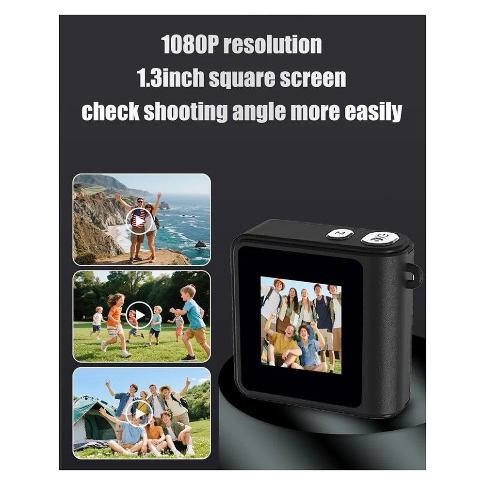 Retro Keychain Camera with Flash Lamp Small Digital Camera for Kids6952