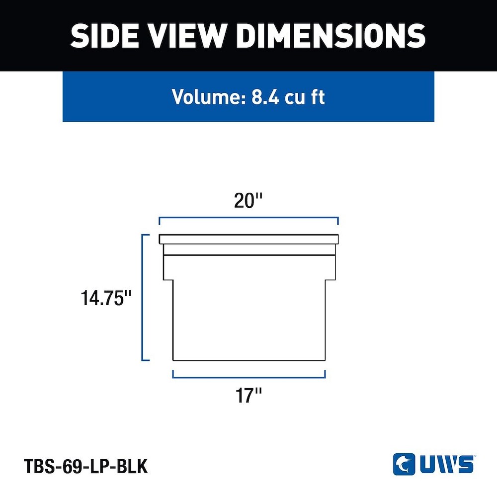 UWS TBS-69-LP-BLK TOOL BOX