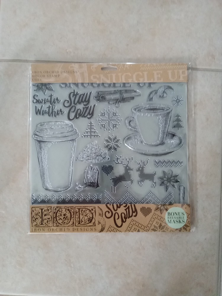IOD Christmas Decor Stamp "Cozy"