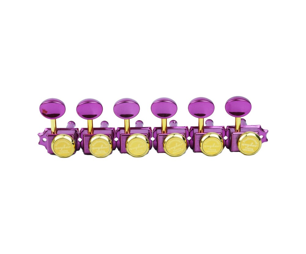 Guyker 6 Inline Vintage Guitar Lock String Tuners – Locking Tuning Key Peg