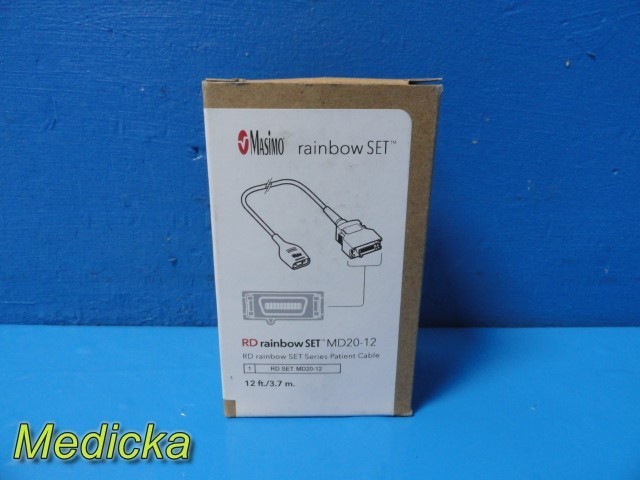 Masimo RD rainbow SET MD20-12 Patient Cable Ref 4073 / Dräger Ref MS33758 ~37914